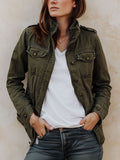 Vintage Washed Cargo Pocket Jacket